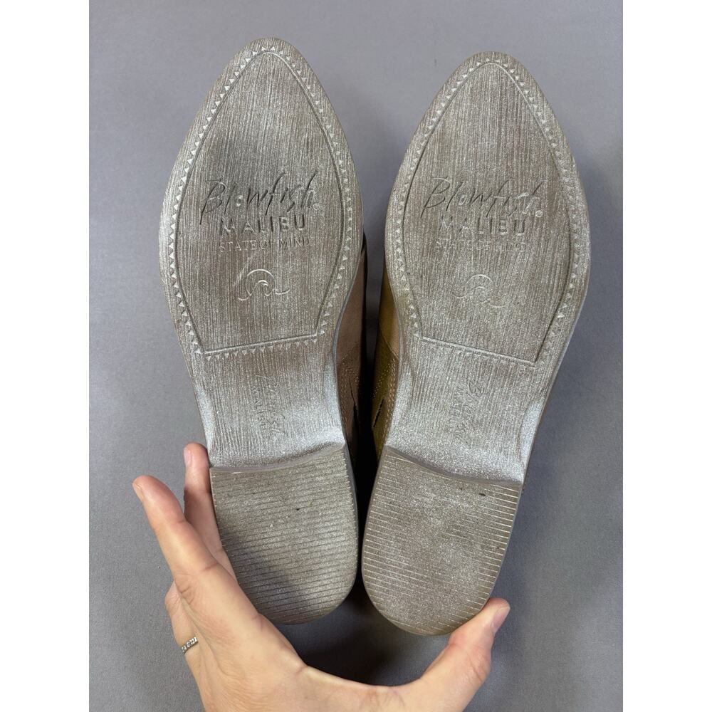 Blowfish Malibu Hazel Mule Shoes Womens Size 8 M Brown Textured Slip On Heeled - Picture 7 of 8